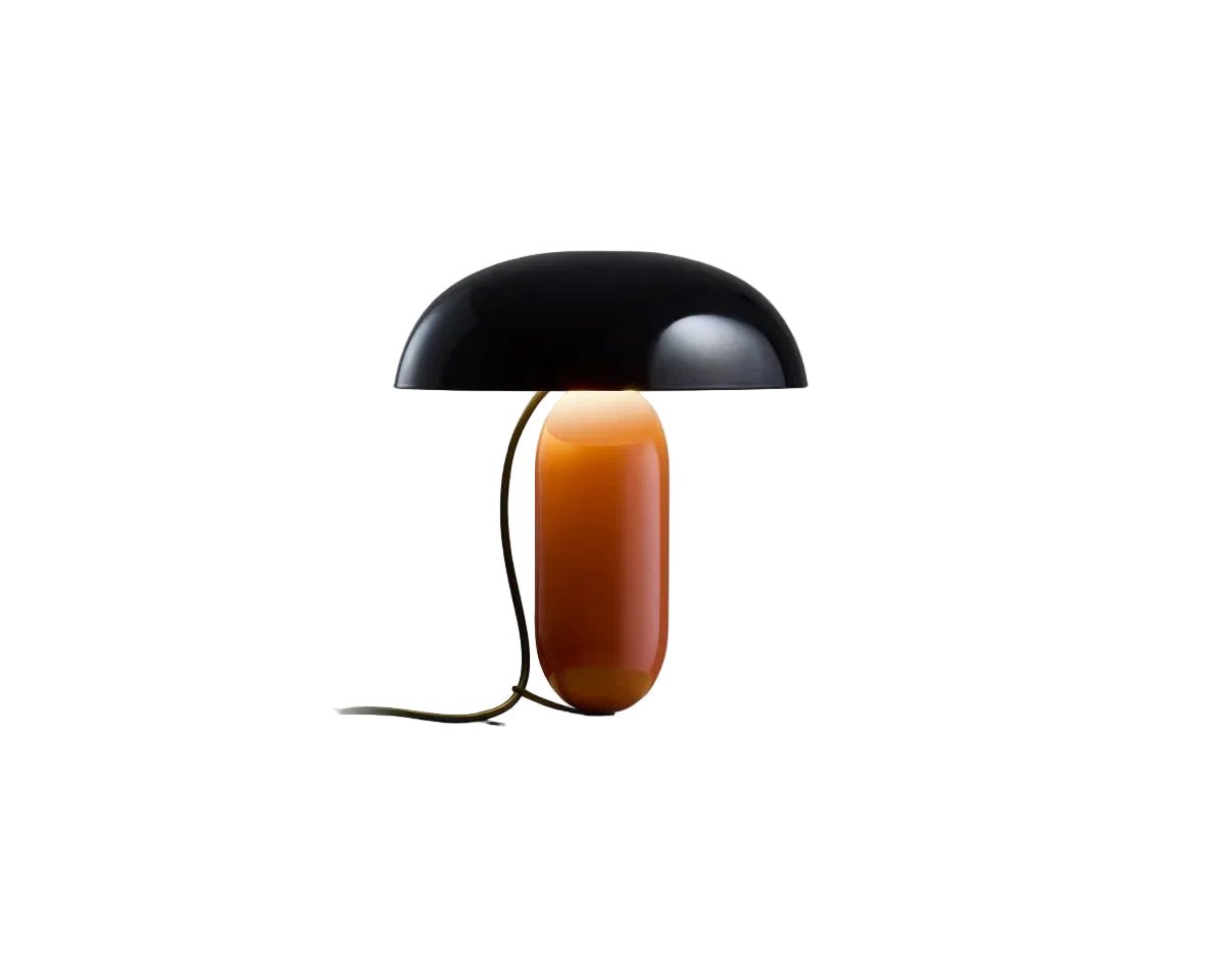 Lampe en acier orange et noir 26x30cm Gambosa S - Marset - The Cool Republic