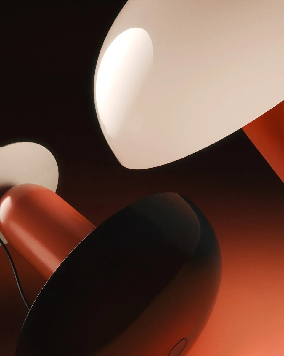 Lampe en acier orange et noir 26x30cm Gambosa S - Marset - The Cool Republic