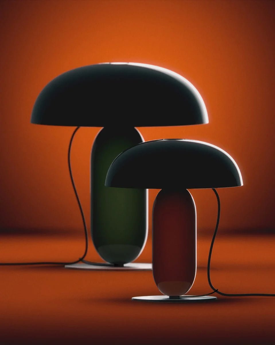 Lampe en acier orange et rose 36x41,3cm Gambosa M - Marset - The Cool Republic