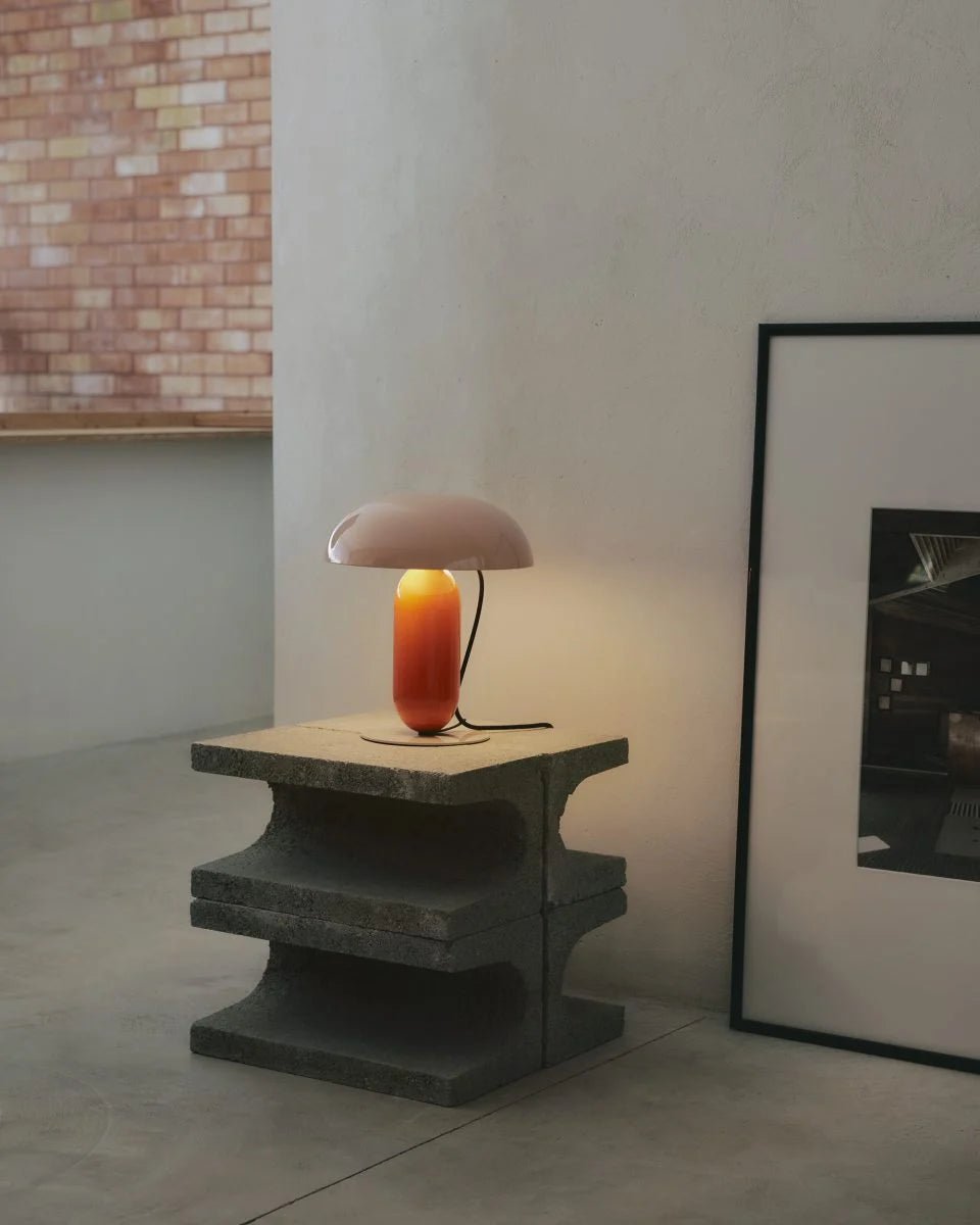 Lampe en acier orange et rose 36x41,3cm Gambosa M - Marset - The Cool Republic