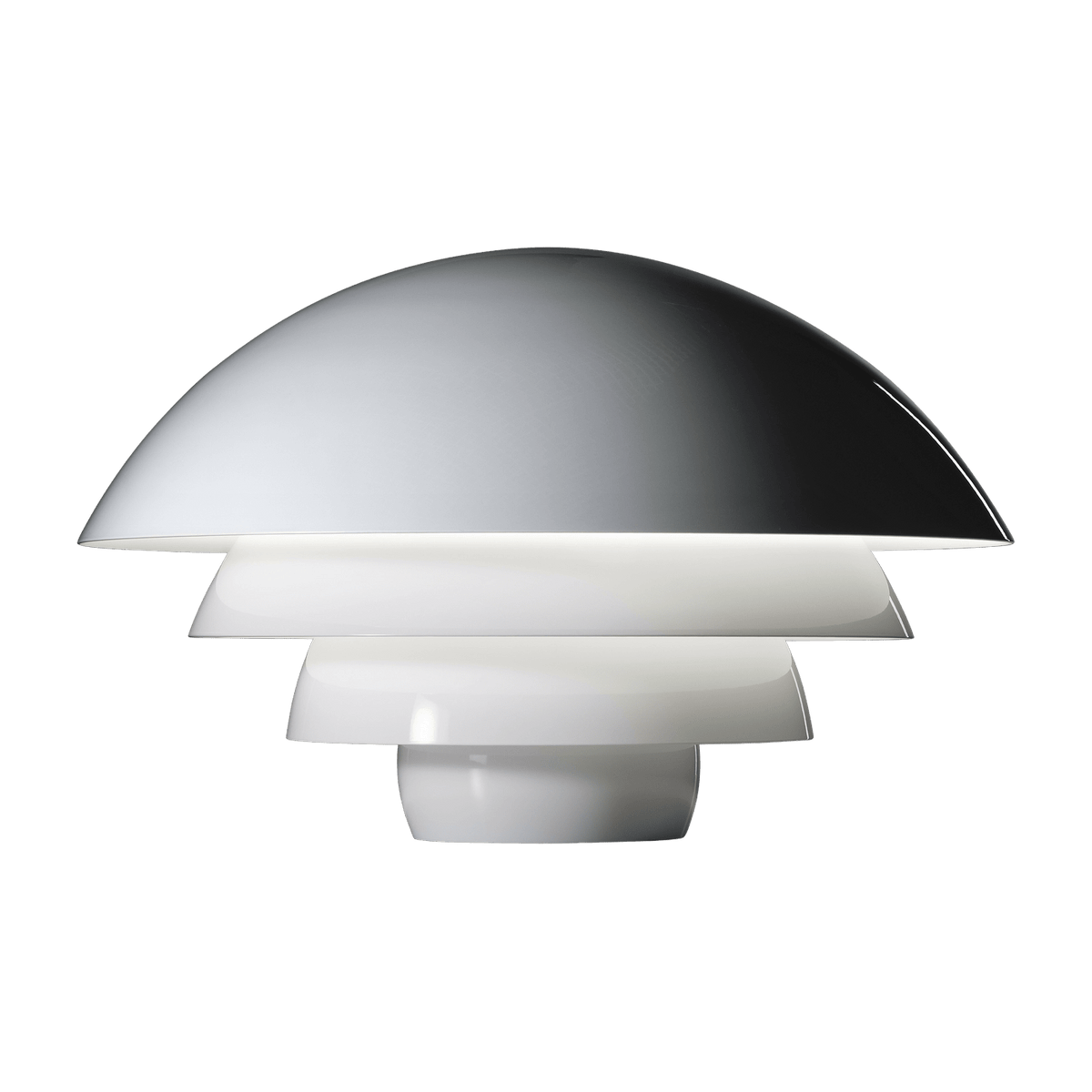 Lampe en aluminium blanche 56 x 36 cm 642 Visiere - Martinelli Luce - The Cool Republic