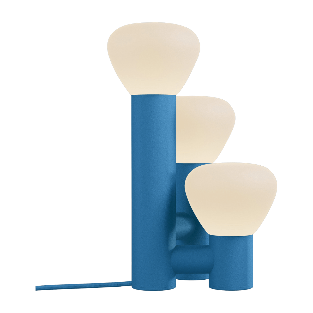 Lampe en aluminium bleu 46 cm Parc n°6 - Lambert & Fils - The Cool Republic
