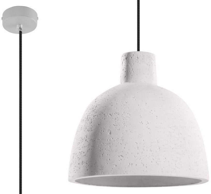 Lampe en béton gris clair 100 x 28 cm Damaso - Sollux - The Cool Republic