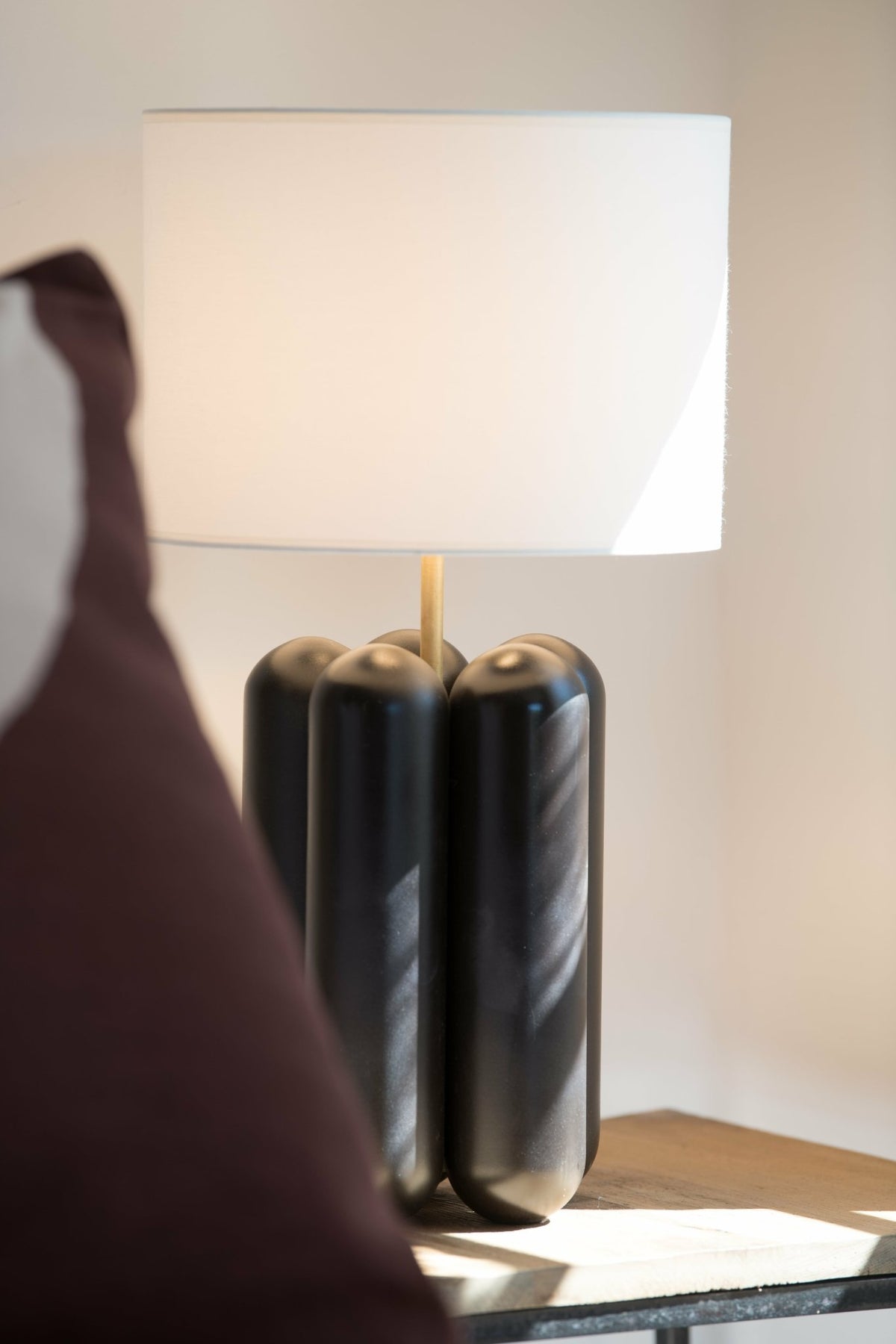 Wood and black cotton lamp Charlotte - Cosin Paris - The Cool Republic