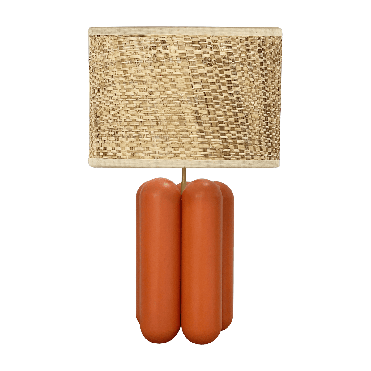Wooden lamp and raphia corail Charlotte - Cosin Paris - The Cool Republic