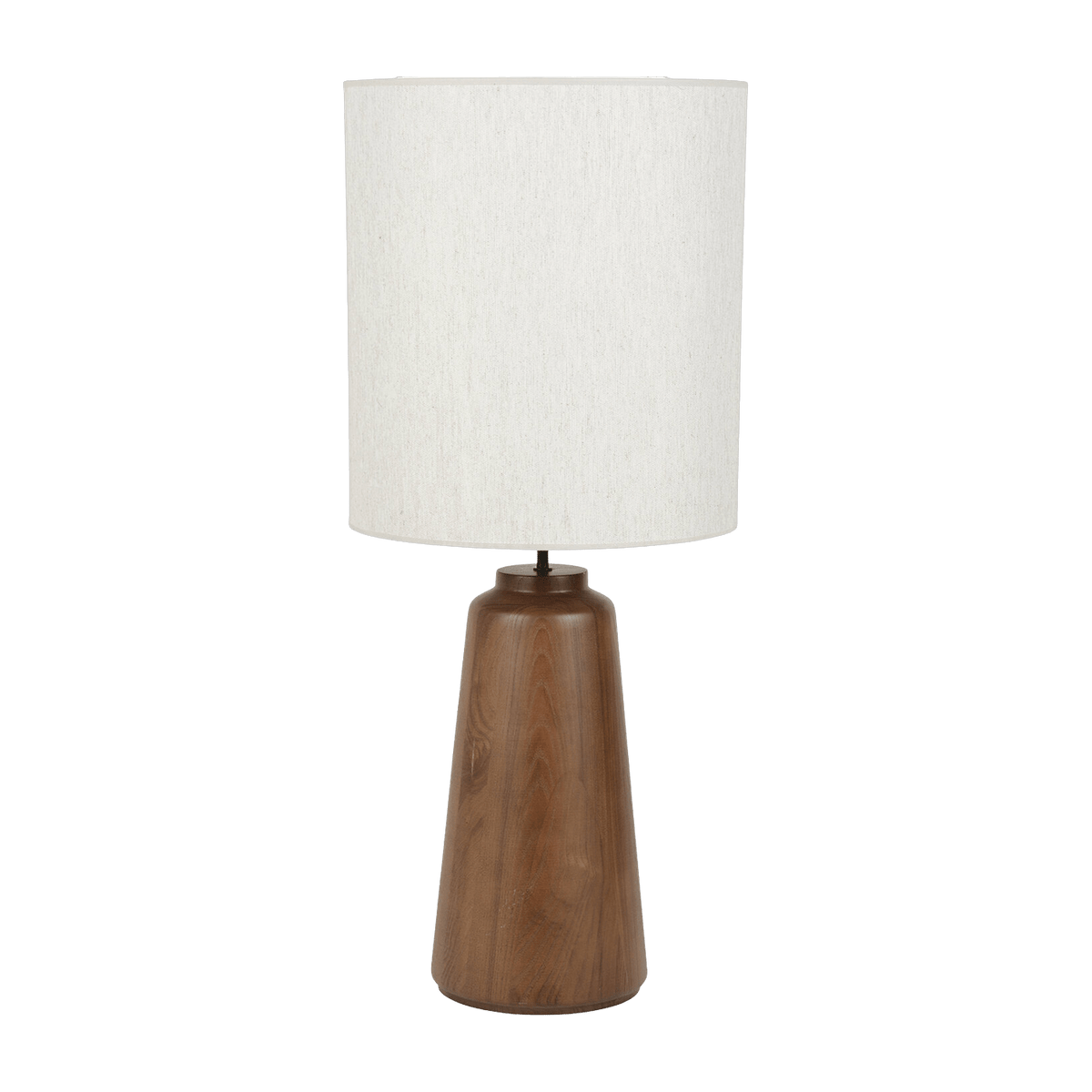 Solid wood and white fabric lamp 93 cm Mokuzai - Market Set - The Cool Republic