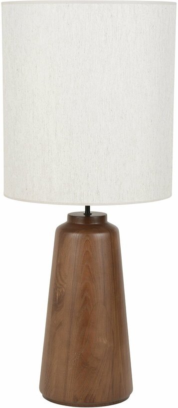 Lampe en bois massif et en tissu blanc 93 cm Mokuzaï - Market set - The Cool Republic