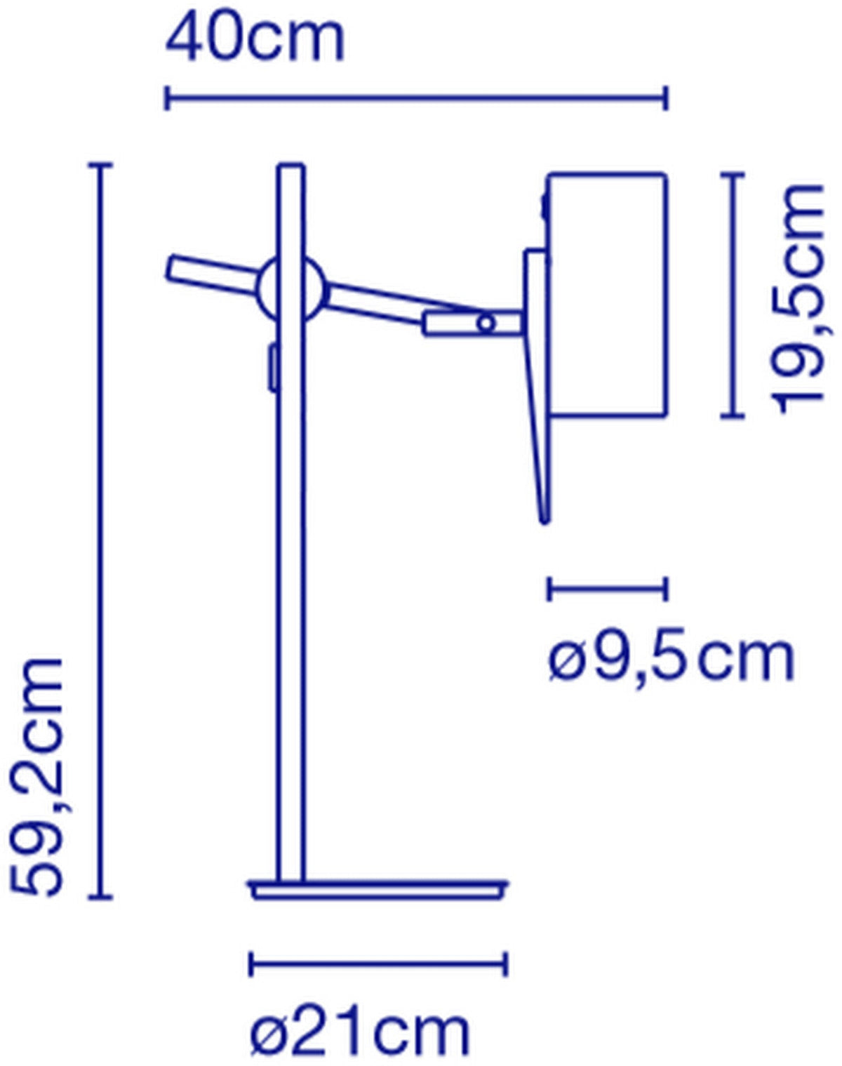 Lampe en bois noire 59,2 cm Scantling - Marset - The Cool Republic