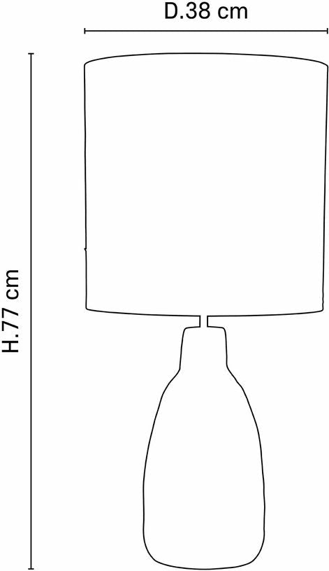 Lampe en céramique mat blanche 77 cm Portinatx - Market set - The Cool Republic