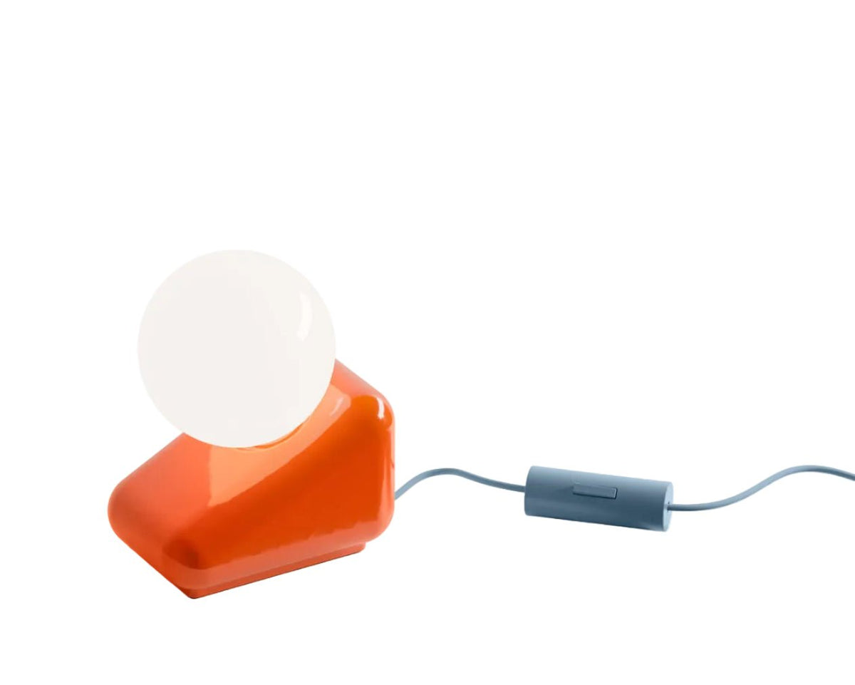 Lampe en céramique orange 15x9,5cm Flip - Ferroluce - The Cool Republic