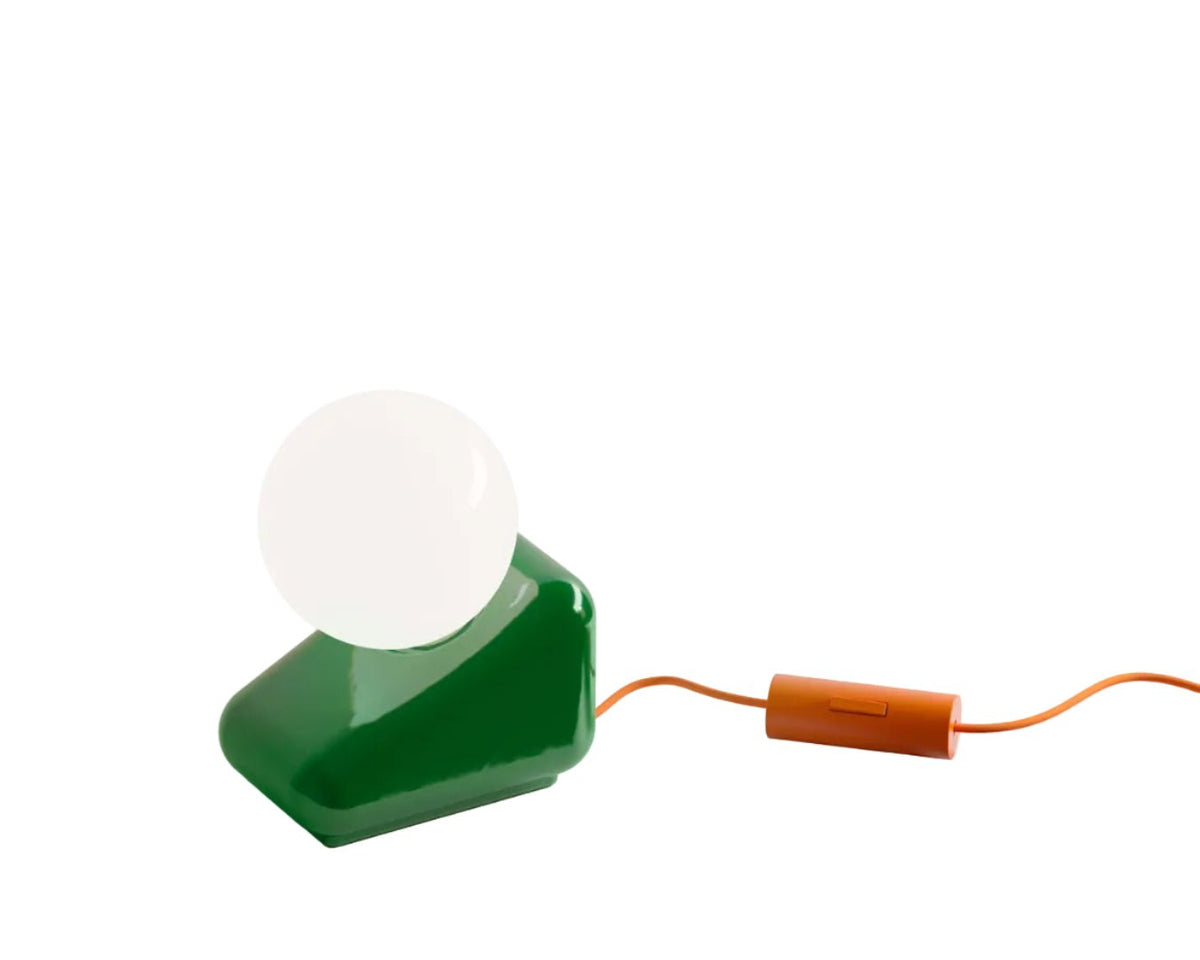 Lampe en céramique vert 15x9,5cm Flip - Ferroluce - The Cool Republic