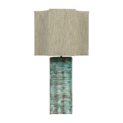 Lampe en faience bleue rustique et vert 50x95cm Ripple - Versmissen - The Cool Republic