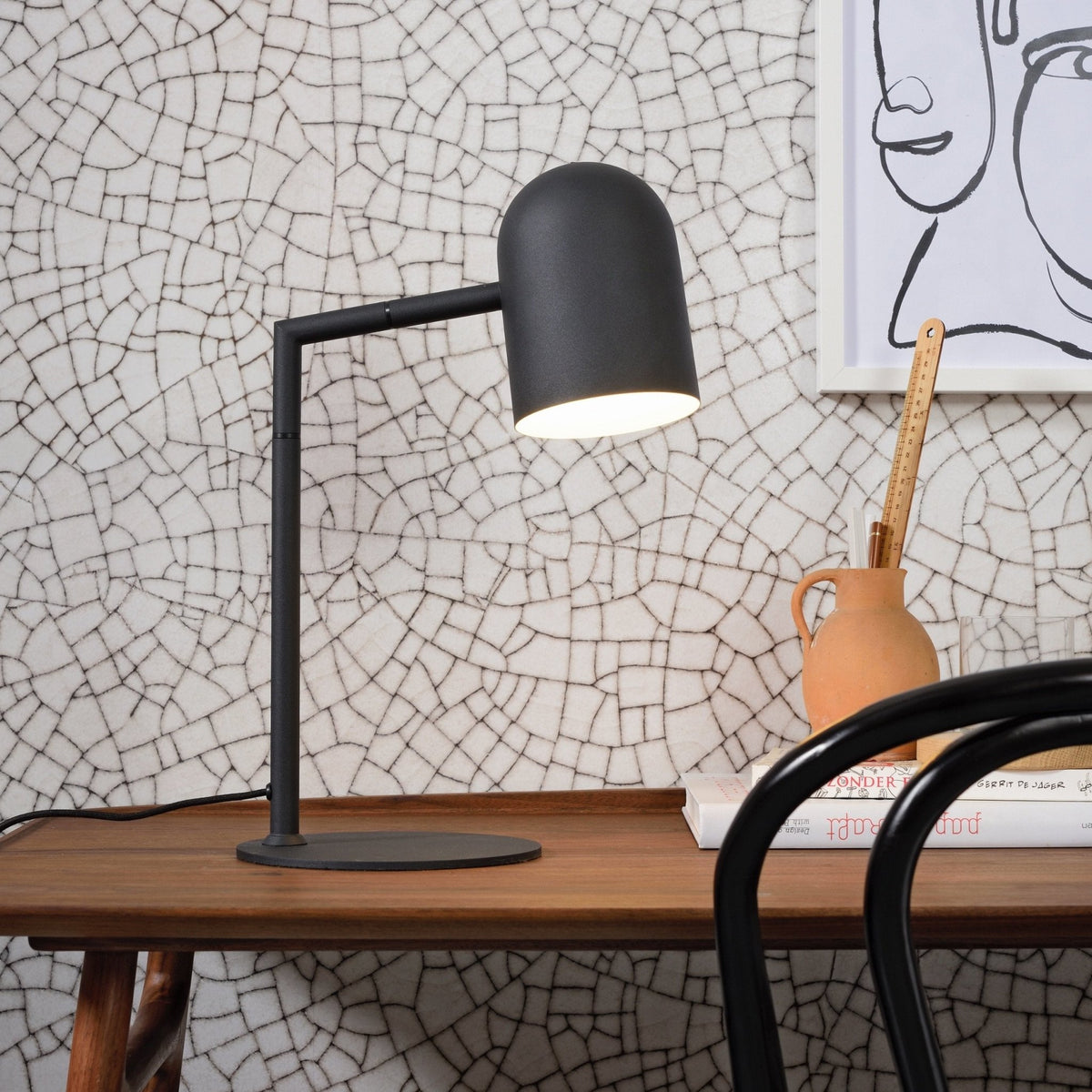 Lampe en fer noire 48,5 x 38 cm Marseille - It's about Romi - The Cool Republic