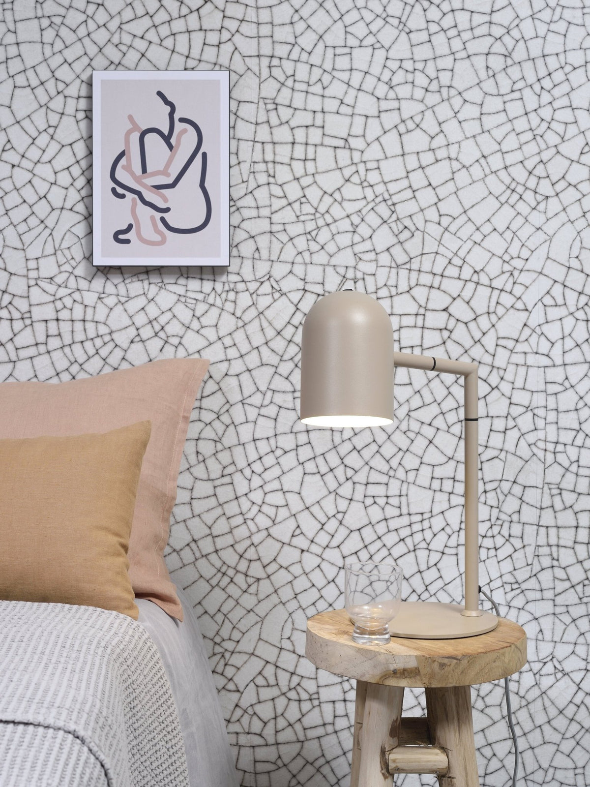 Lampe en fer sable 48,5 x 38 cm Marseille - It's about Romi - The Cool Republic