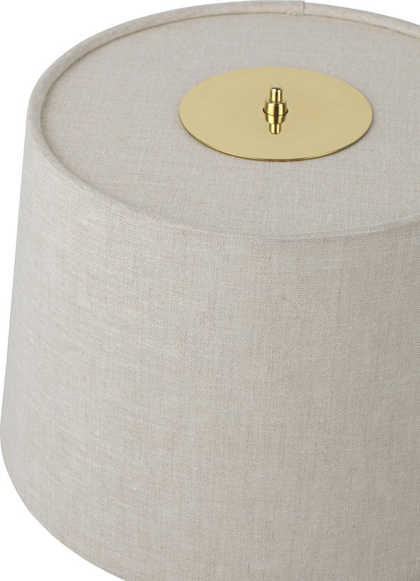 Lampe en laiton et toile beige Modèle 9205 - Gubi - The Cool Republic