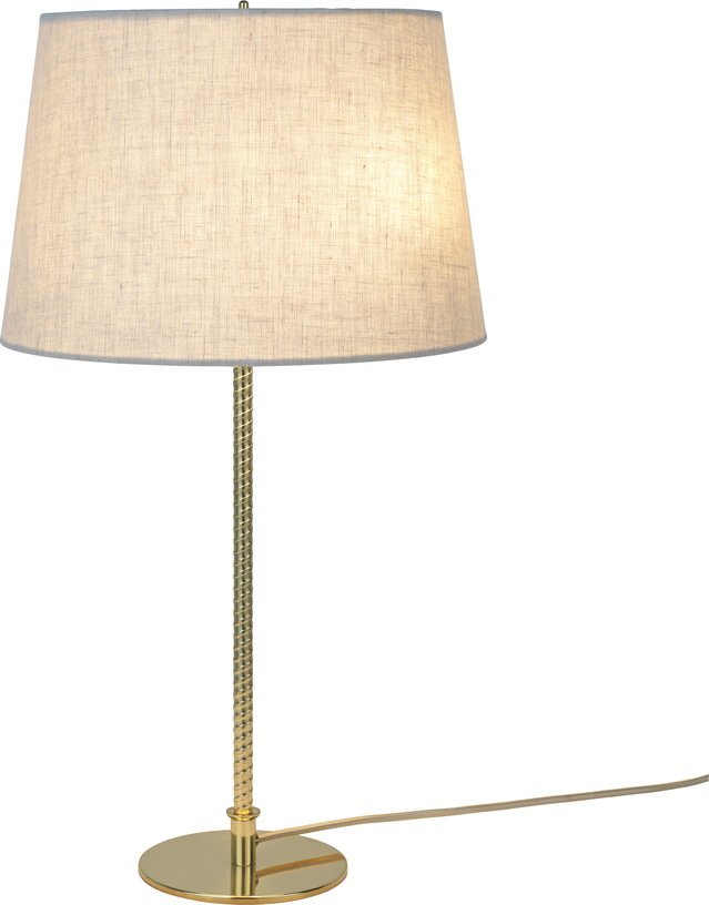 Lampe en laiton et toile beige Modèle 9205 - Gubi - The Cool Republic