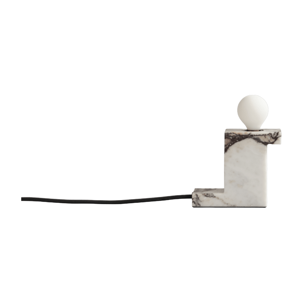 Lampe en marbre blanc calacatta 12,5 x 5 cm Brick - 101 Copenhagen - The Cool Republic