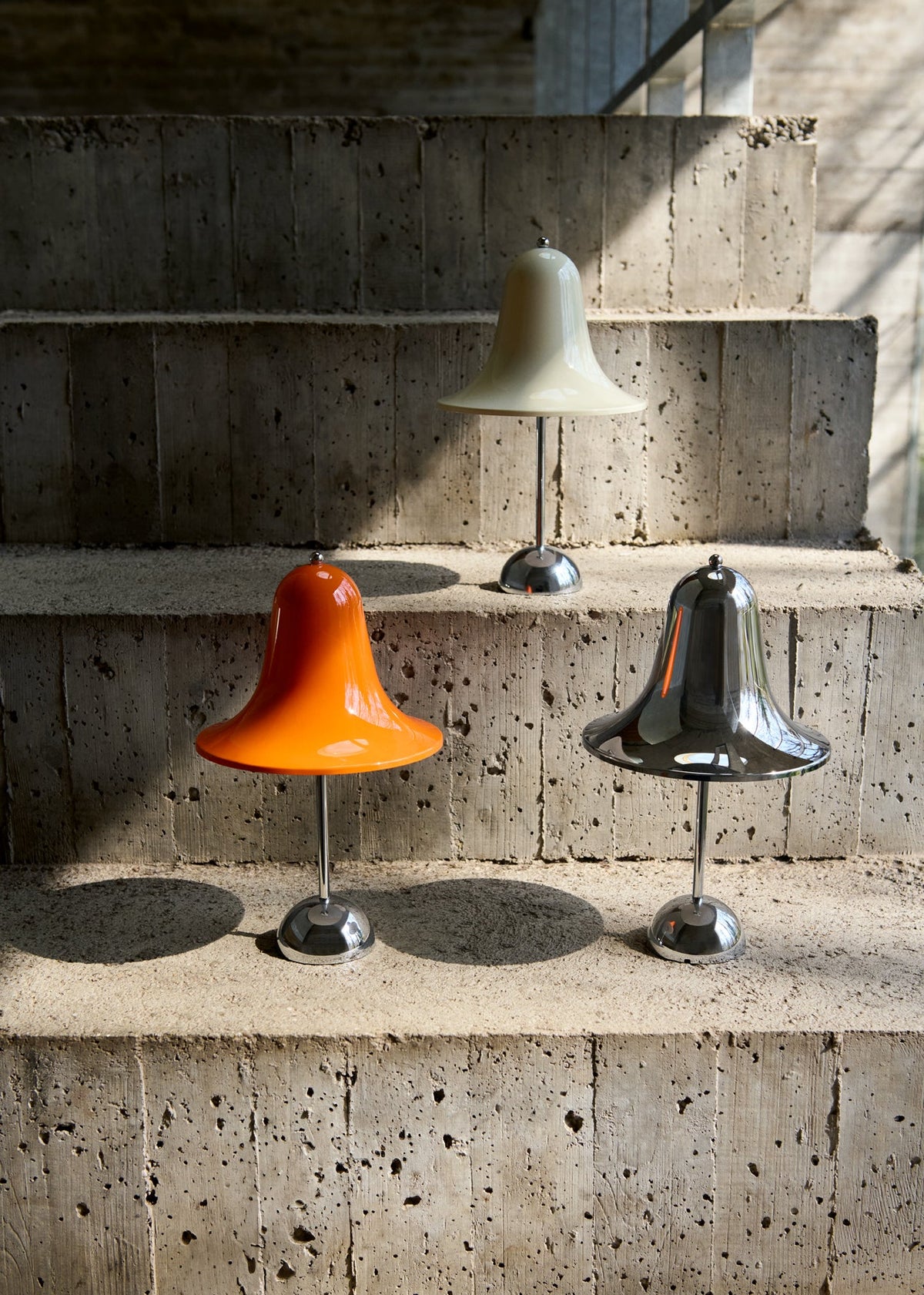 Lampe en métal blanc crème 23cm Pantop - Verpan - The Cool Republic