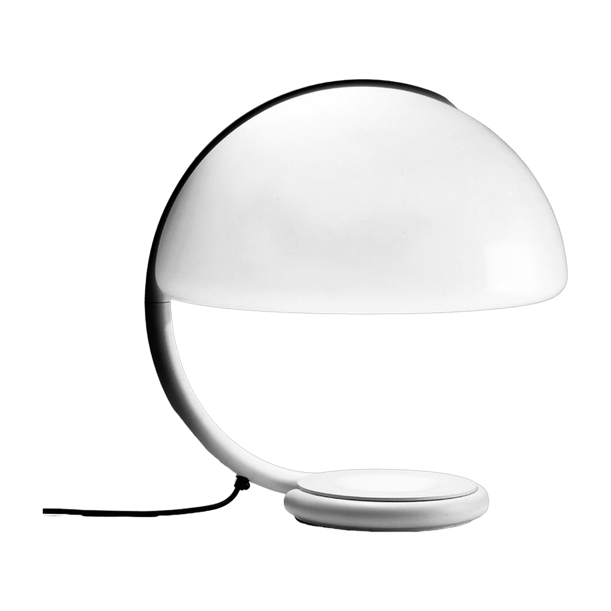 Lampe en métal blanche 45 cm Serpente - Martinelli Luce - The Cool Republic