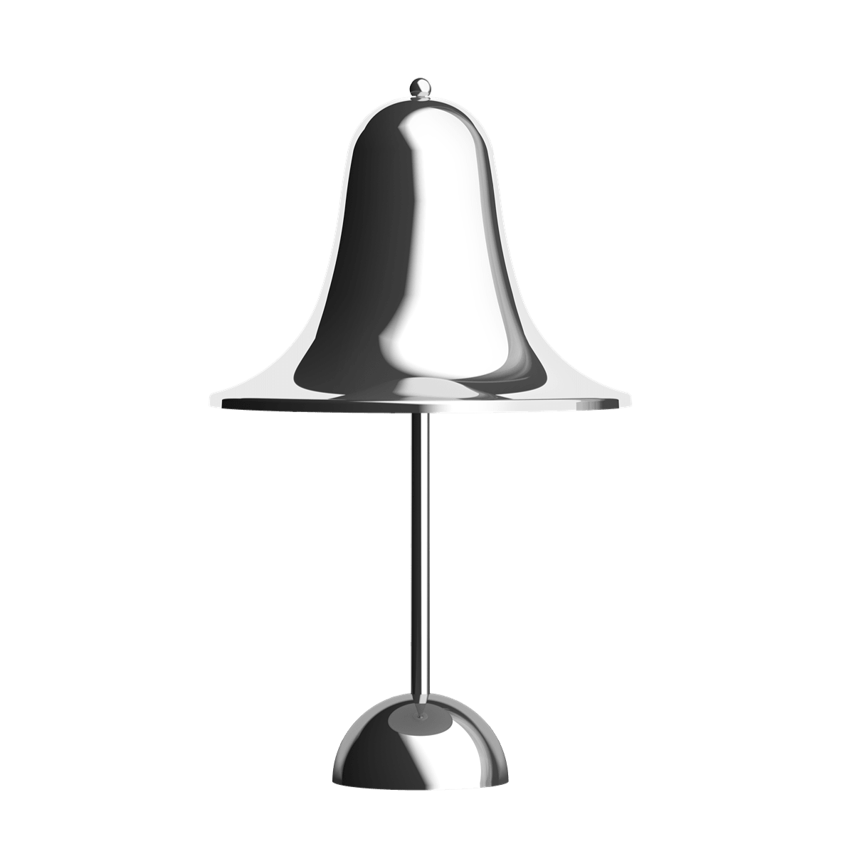 Lampe en métal chromé 18cm Pantop - Verpan - The Cool Republic