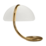 Lampe en métal doré nacré 45 cm Serpente - Martinelli Luce - The Cool Republic