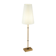 Lampe en métal laiton et abat-jour en tissu blanc Zaragoza - Maytoni - The Cool Republic