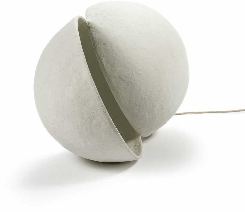 Lampe en papier mâché blanche Earth "œuf" - Serax - The Cool Republic
