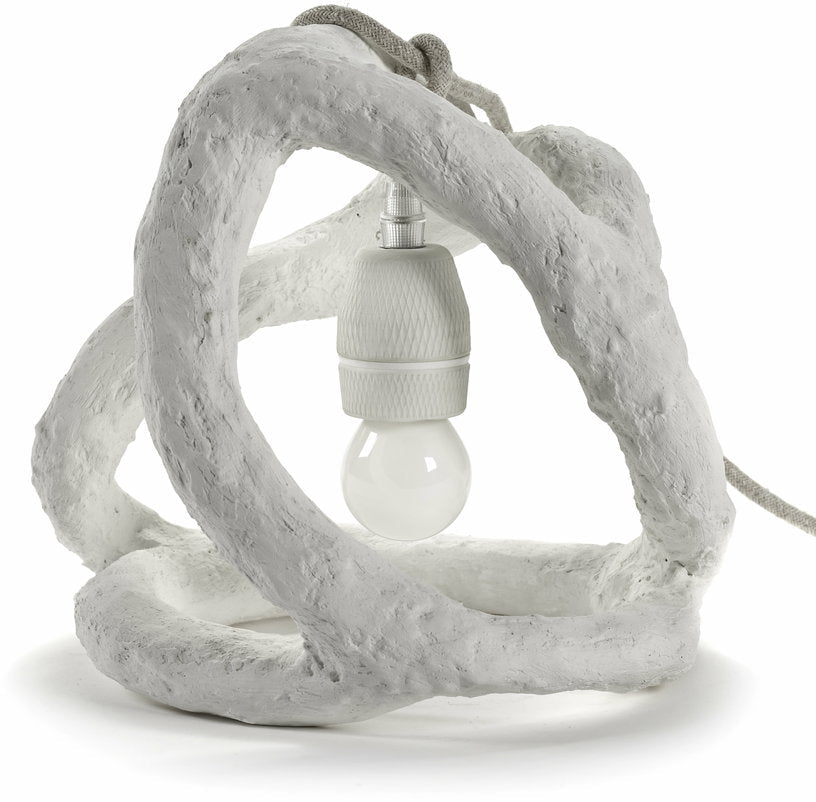 Lampe en papier mâché blanche Sculpture - Serax - The Cool Republic