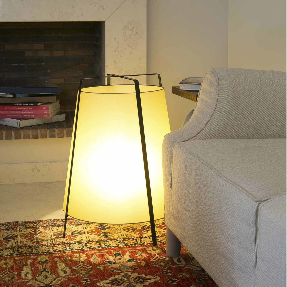 Lampe en papyrus 48,5 x 59,5 cm Akane - Faro Barcelona - The Cool Republic