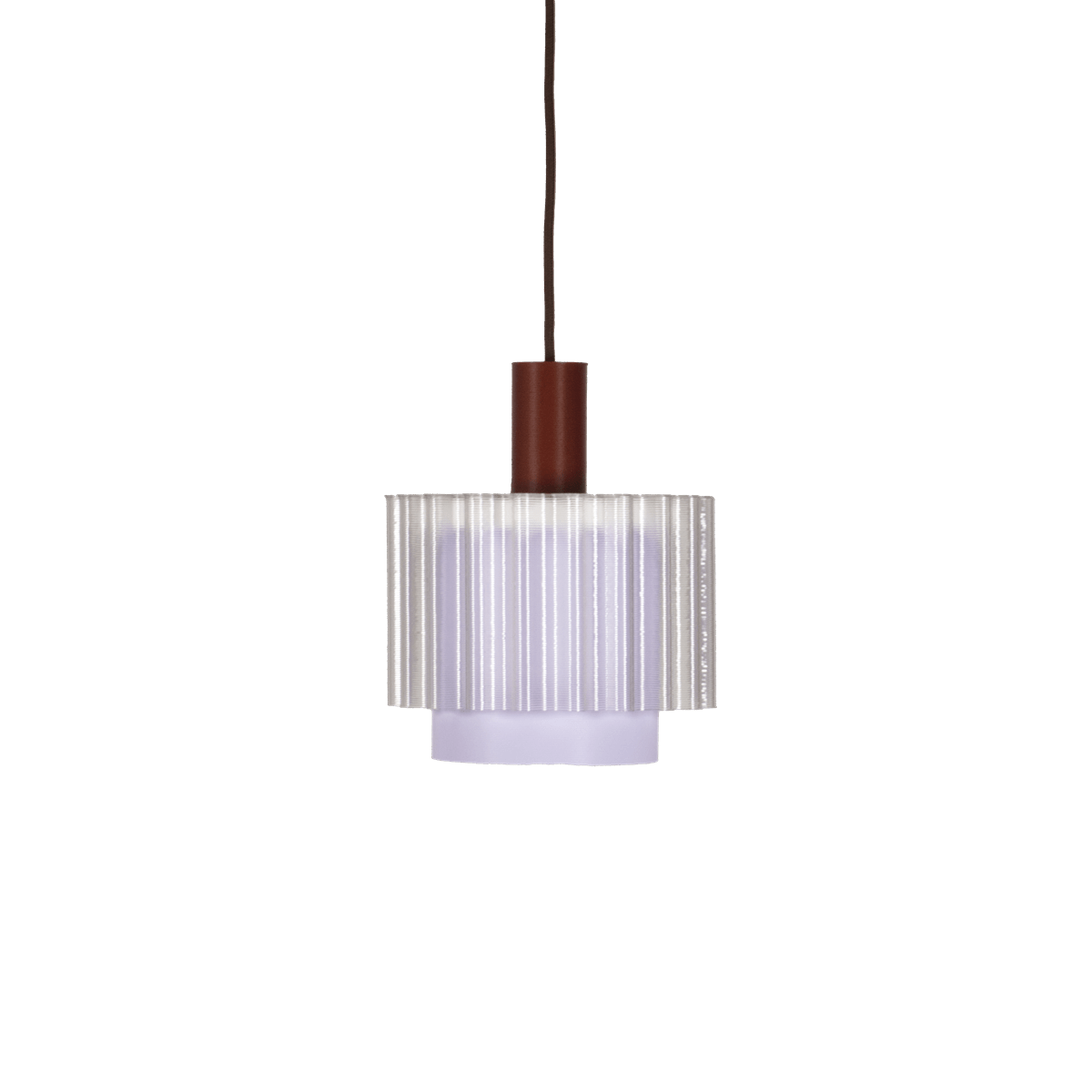 Lampe en plastiques 3D recyclés avec son câble marron 18x21cm Gigi n°4 - Warren et laetitia - The Cool Republic