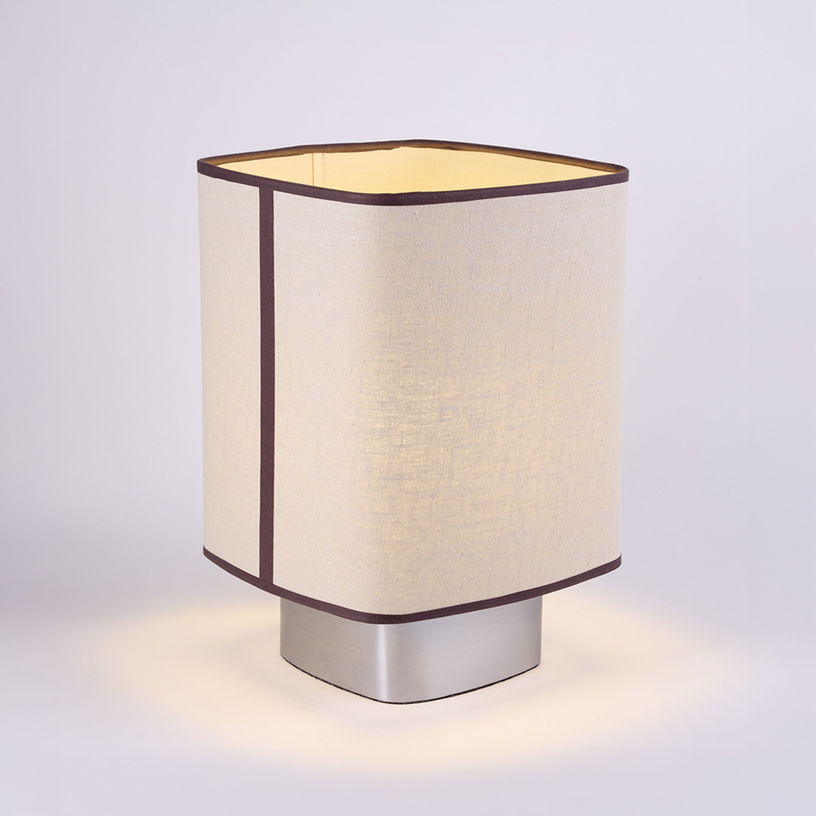 Lampe en tissu beige et métal 41cm Dolce - Market Set - The Cool Republic