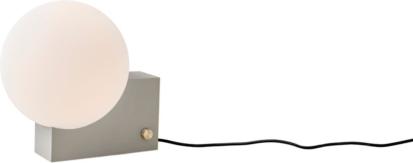 Lampe en verre opale et acier gris soie 26 X 18 X 24 cm Journey SHY1 - &Tradition - The Cool Republic