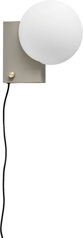 Lampe en verre opale et acier gris soie 26 X 18 X 24 cm Journey SHY1 - &Tradition - The Cool Republic