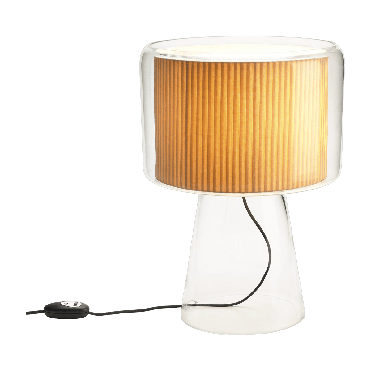 Lampe en verre transparent 29 cm Mercer - Marset - The Cool Republic