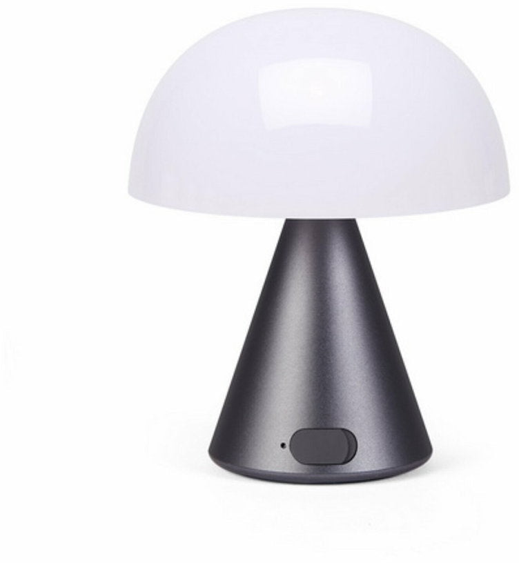 Lampe LED sans fil en aluminium gris M Mina - Lexon - The Cool Republic