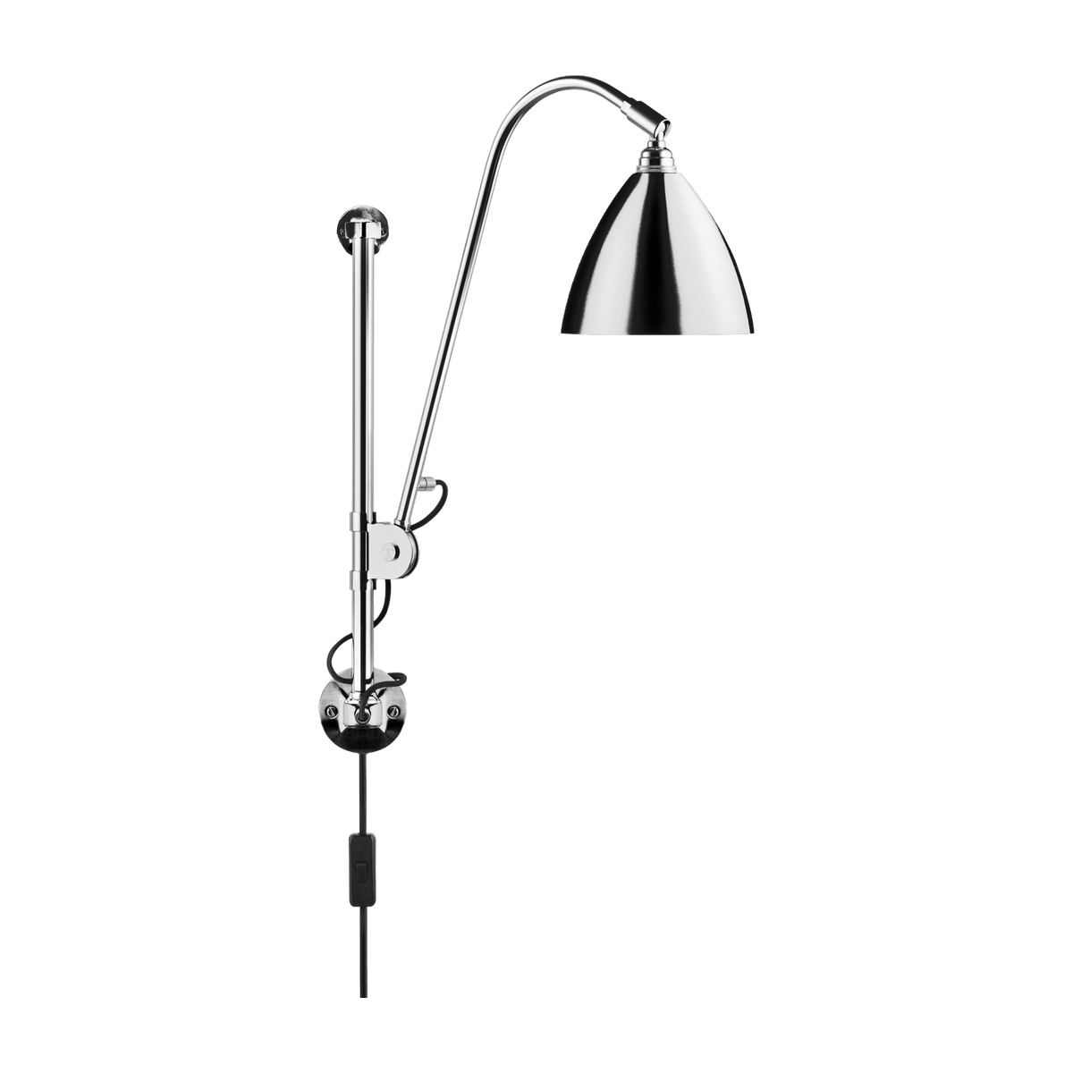Lampe murale argenté en laiton BL5 - Gubi - The Cool Republic