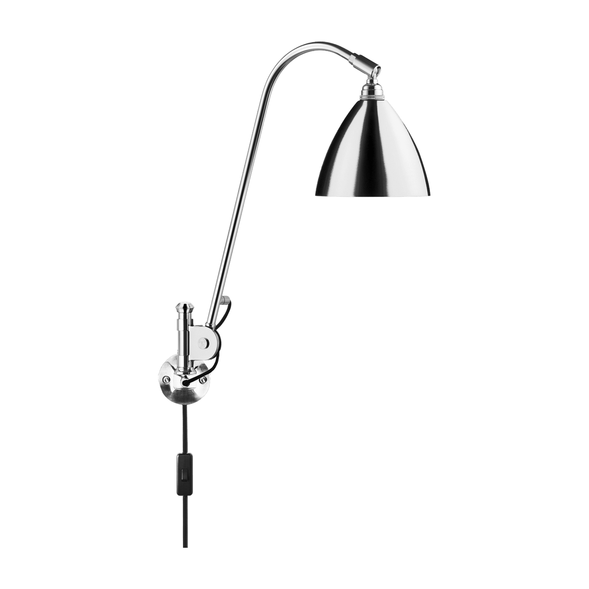 Lampe murale argenté en laiton BL6 - Gubi - The Cool Republic