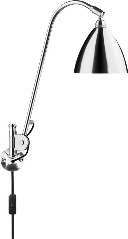 Lampe murale argenté en laiton BL6 - Gubi - The Cool Republic