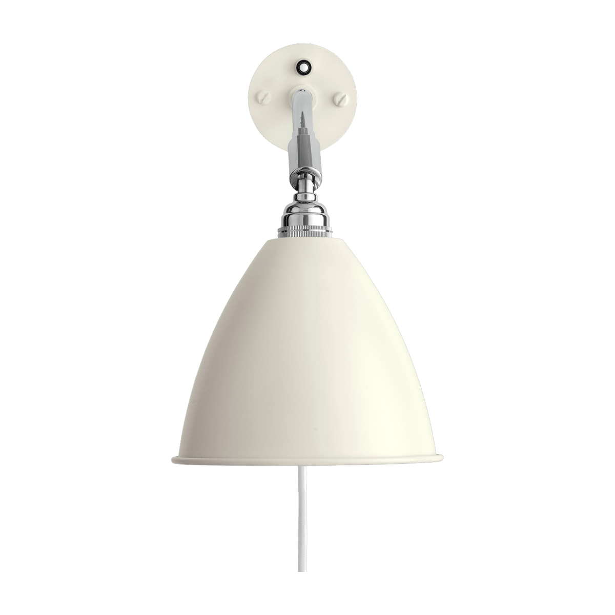 White wall lamp base silver brass BL7- Gubi - The Cool Republic