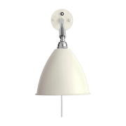Lampe murale blanche base argenté en laiton BL7- Gubi - The Cool Republic