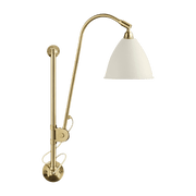 White wall lamp base gold brass BL5 - Gubi - The Cool Republic