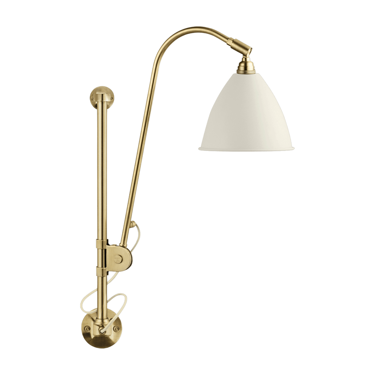White wall lamp base gold brass BL5 - Gubi - The Cool Republic
