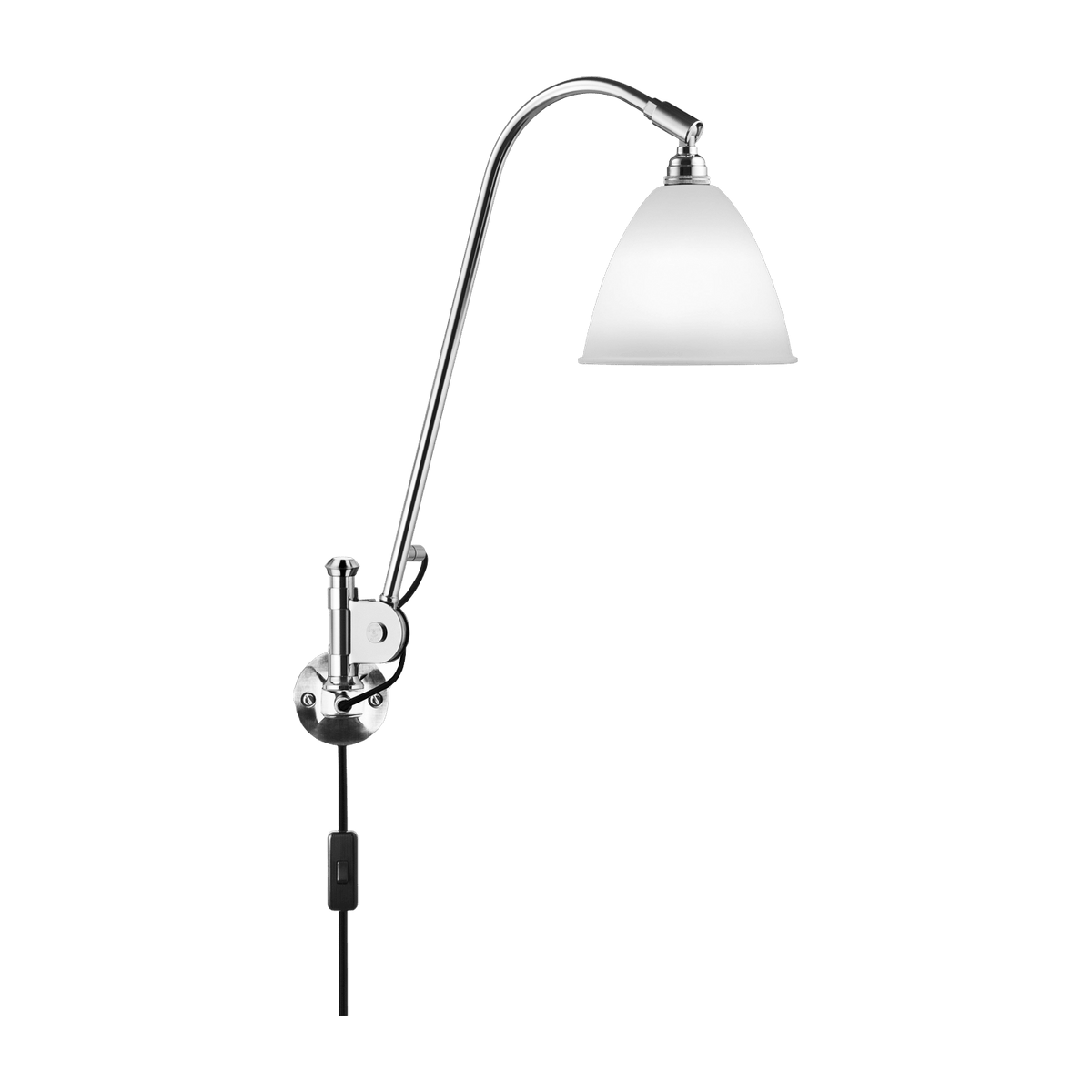 Wall lamp cream base silver plated brass BL6 - Gubi - The Cool Republic