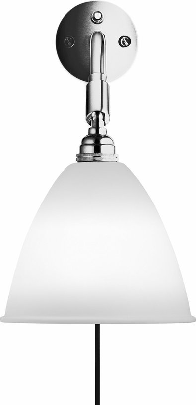 Lampe murale crème base argenté en laiton BL7 - Gubi - The Cool Republic