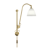 Cream wall lamp base gold brass BL5 - Gubi - The Cool Republic