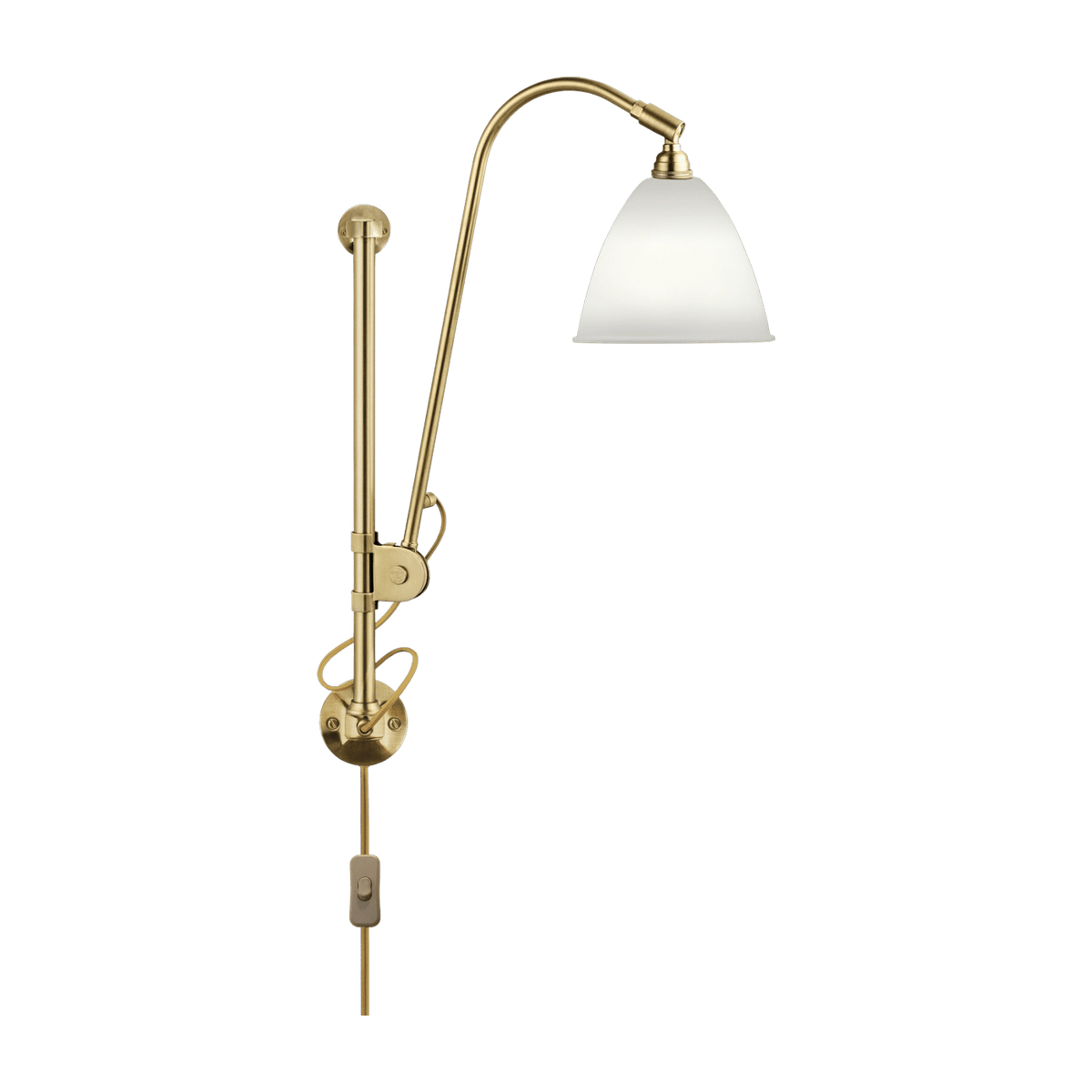 Cream wall lamp base gold brass BL5 - Gubi - The Cool Republic