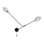 Lampe murale crème base noir Satellite - Gubi - The Cool Republic