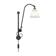 Lampe murale crème base noire en laiton BL5 - Gubi - The Cool Republic