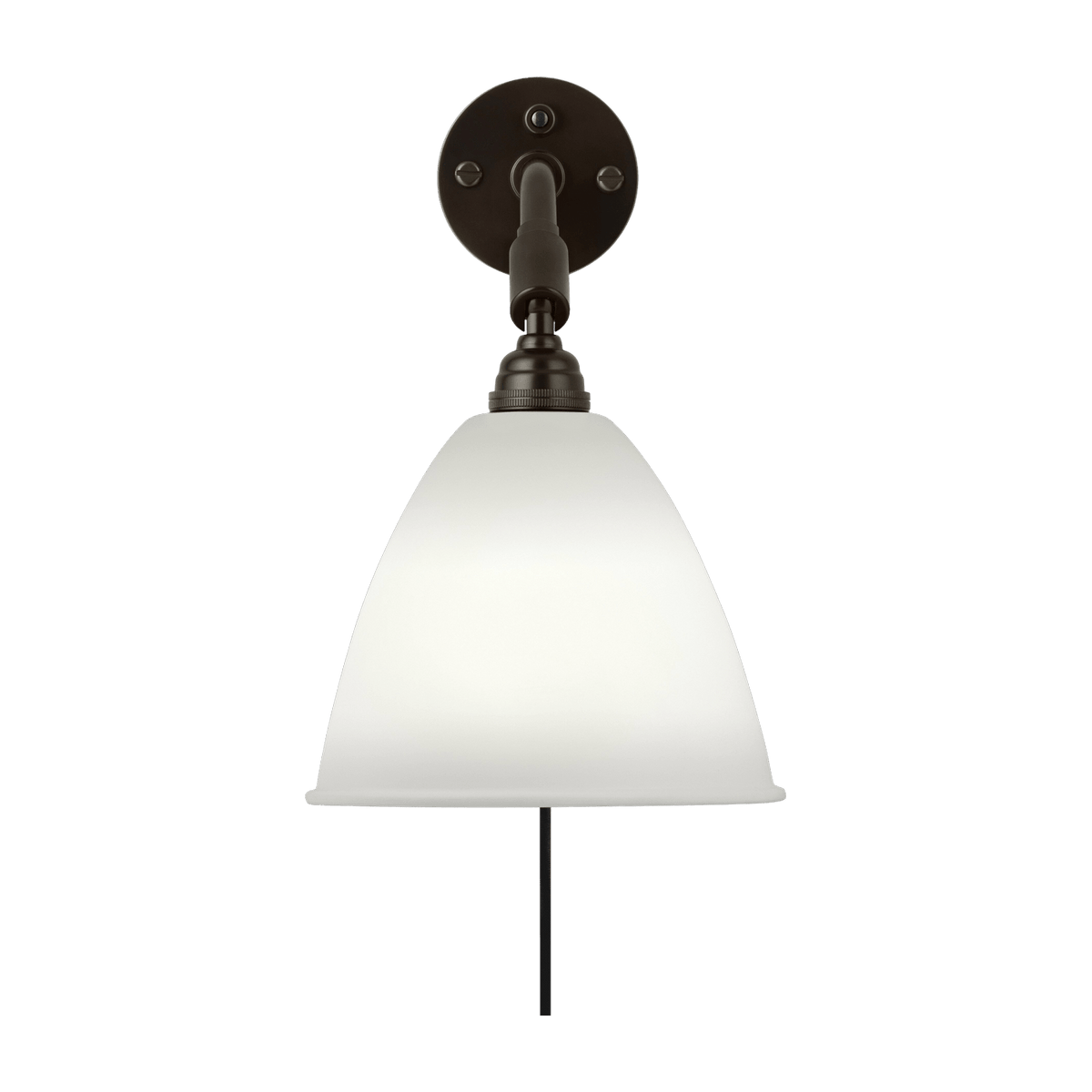 Lampe murale crème base noire en laiton BL7- Gubi - The Cool Republic
