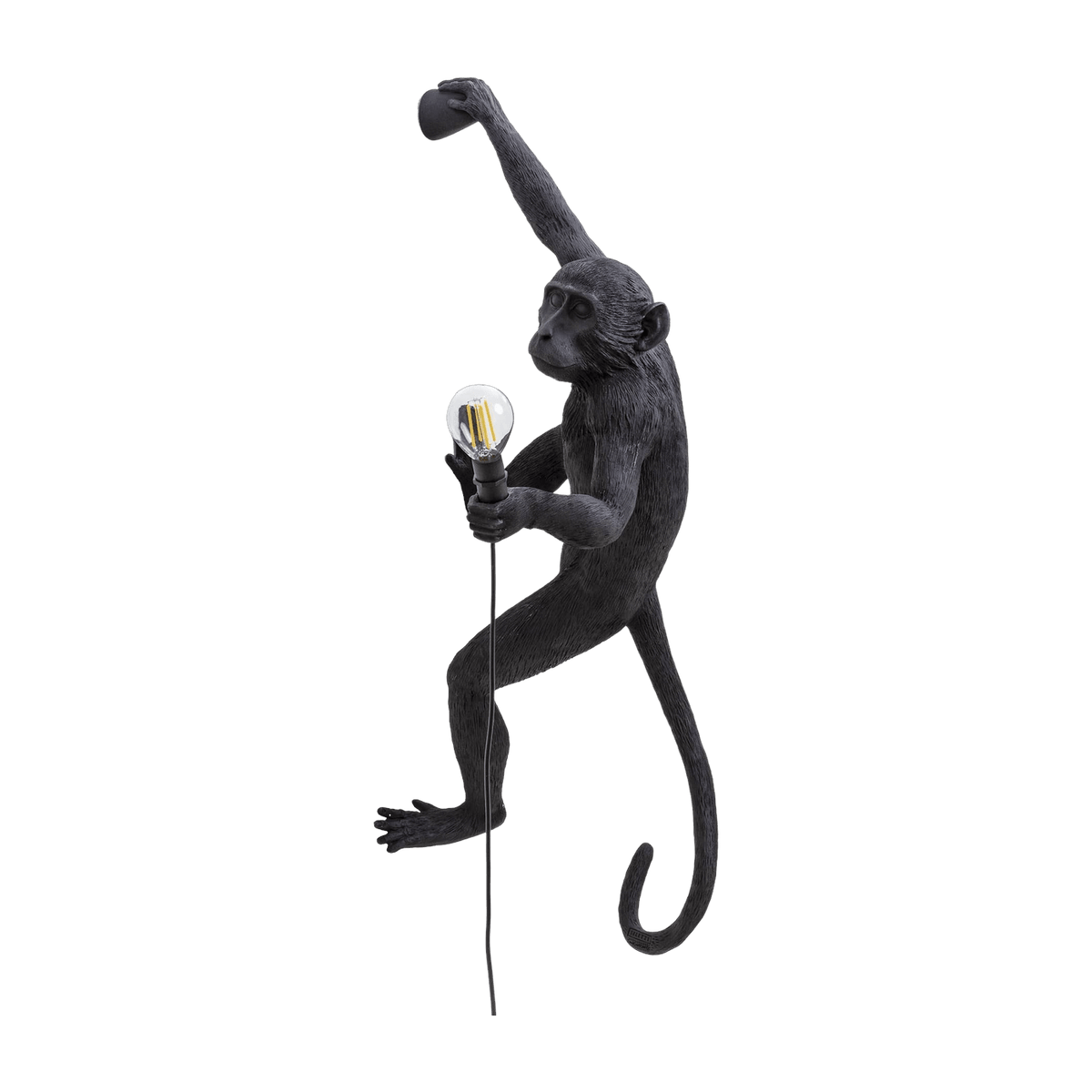 Lampe murale d'extérieur noire Monkey - Seletti - The Cool Republic